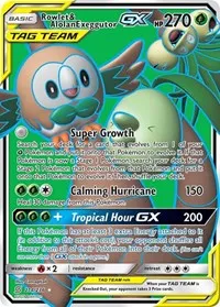 Rowlet e Exeggutor di Alola GX