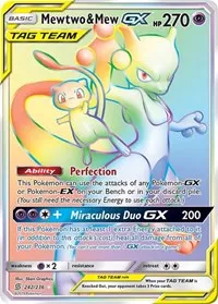 Mewtwo e Mew GX