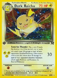 Dark Raichu - Team Rocket