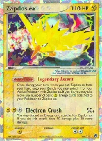 Zapdos ex 116