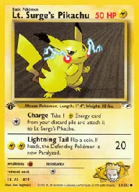 Lt. Surge's Pikachu 81