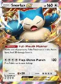 Snorlax ex - Eevee Grove