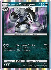 Galarian Obstagoon - Parata Fantasmagorica