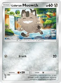 Galarian Meowth - Parata Fantasmagorica