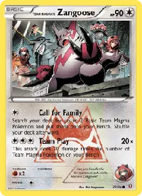 Team Magma's Zangoose 22