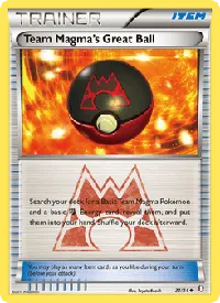 Team Magma's Great Ball 31