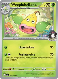 Carta Weepinbell di Erika illustrata da LINNE