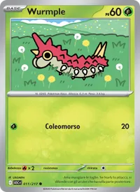 Carta Wurmple illustrata da USGMEN
