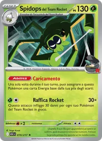Carta Spidops del Team Rocket (Ascesa Eroica)