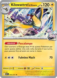 Carta Kilowattrel di Kissara illustrata da chibi