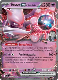 Carta Mewtwo-ex del Team Rocket (Ascesa Eroica)