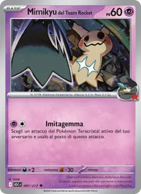Mimikyu del Team Rocket - Ascesa Eroica