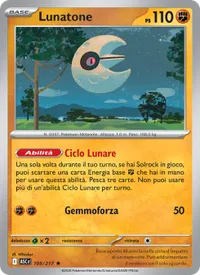 Carta Lunatone illustrata da Whisker