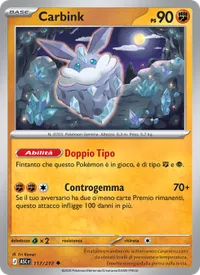 Carta Carbink illustrata da Eri Kamei