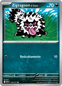 Carta Zigzagoon di Galar (Ascesa Eroica)