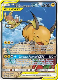 Raichu e Raichu di Alola GX