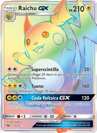 Raichu GX - Leggende Iridescenti