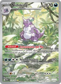 Carta Nidoking illustrata da Misaki Hashimoto