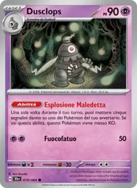 Dusclops - Segreto Fiabesco