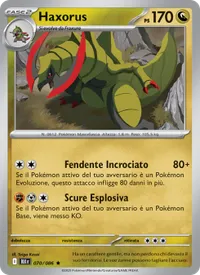 Carta Haxorus (Luce Nera)