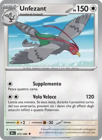 Carta Unfezant (Luce Nera)